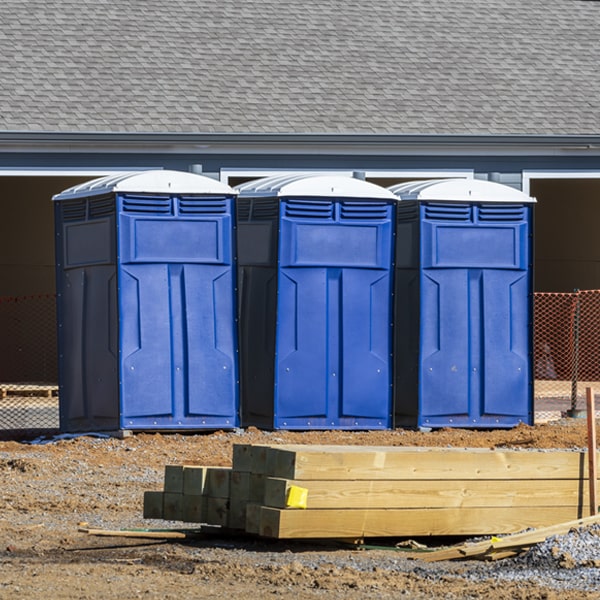 are there any restrictions on where i can place the porta potties during my rental period in Oak Point